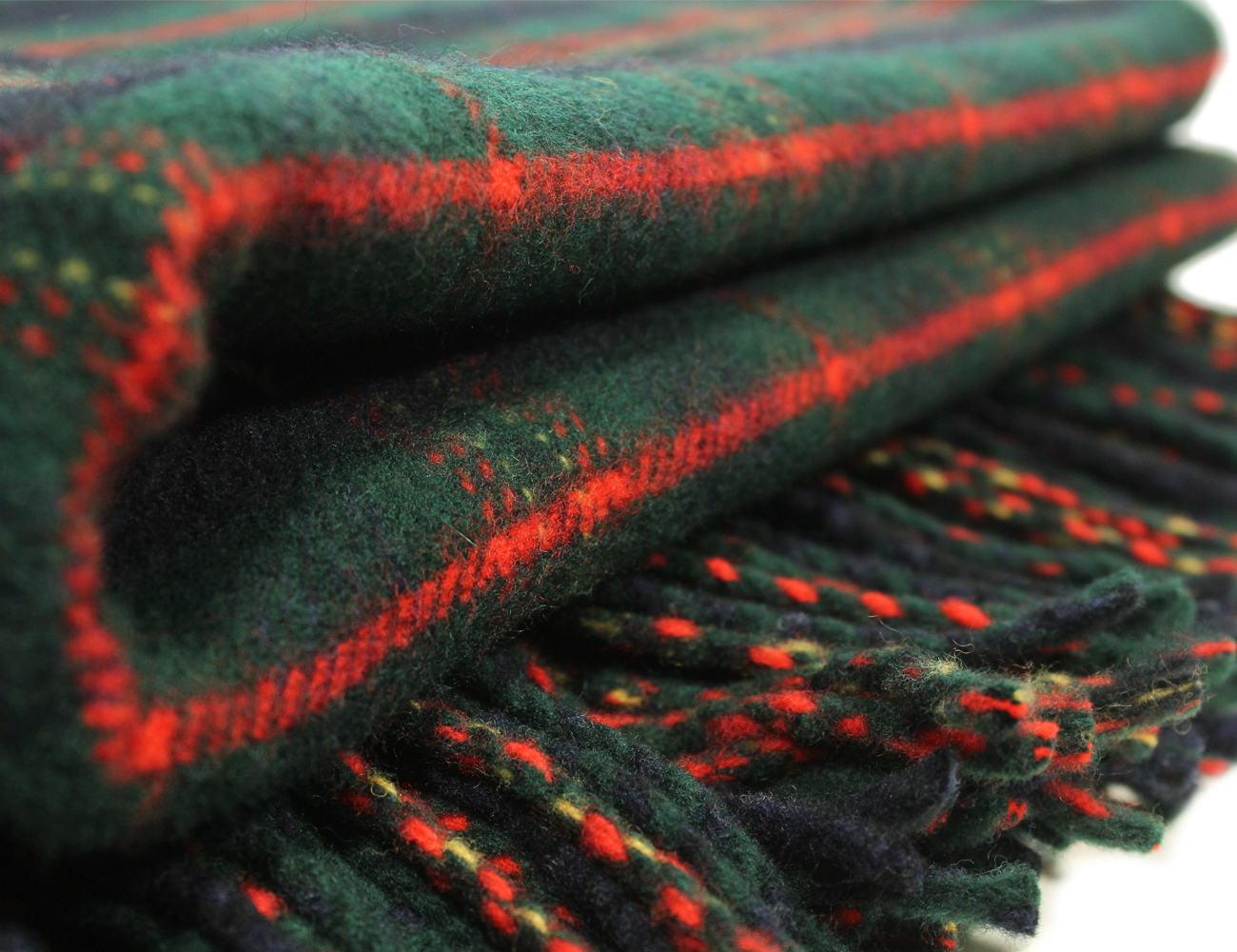 Tartan Blanket 52” x 70” 100 Wool Irish Made eBay