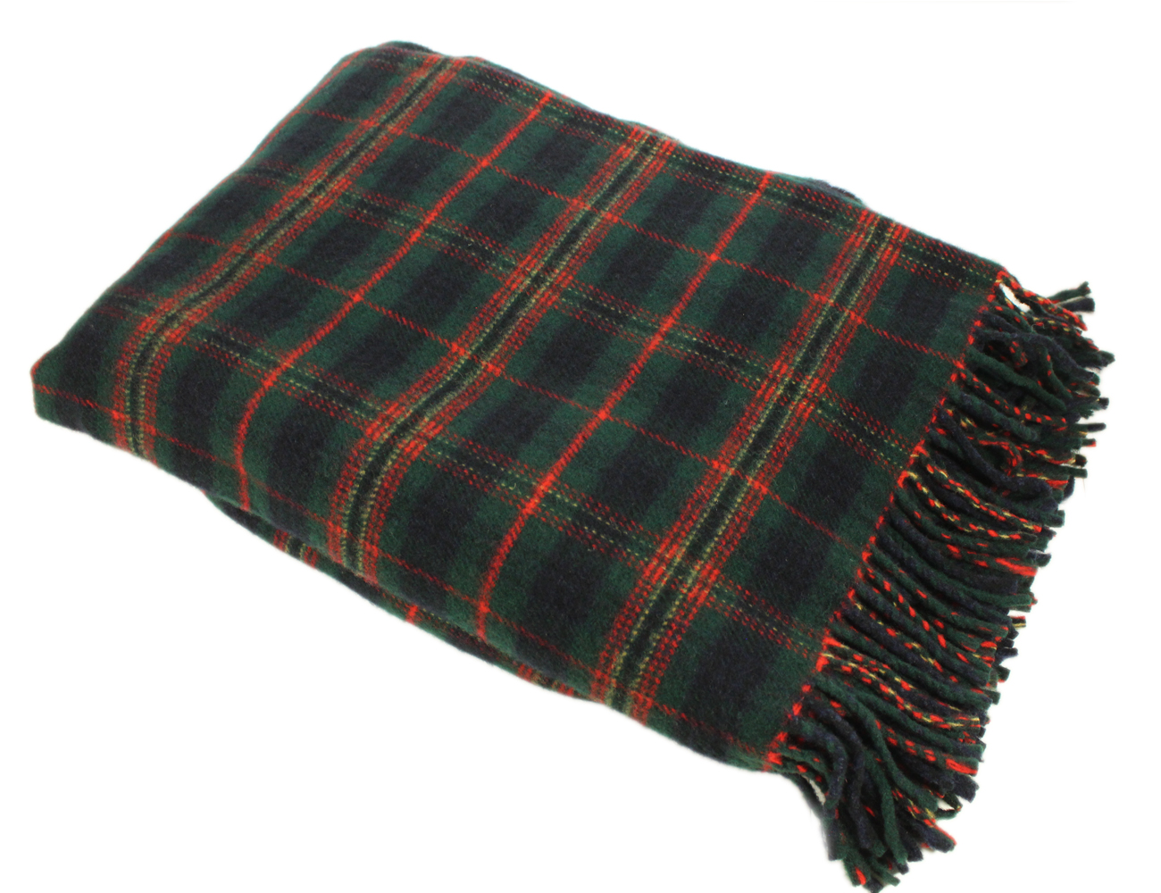 Tartan Blanket 52” x 70” 100 Wool Irish Made eBay