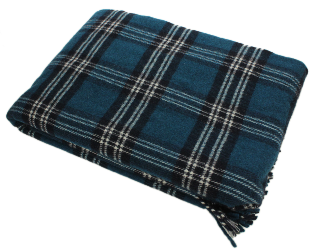 Tartan Blanket 52” x 70” 100 Wool Irish Made eBay