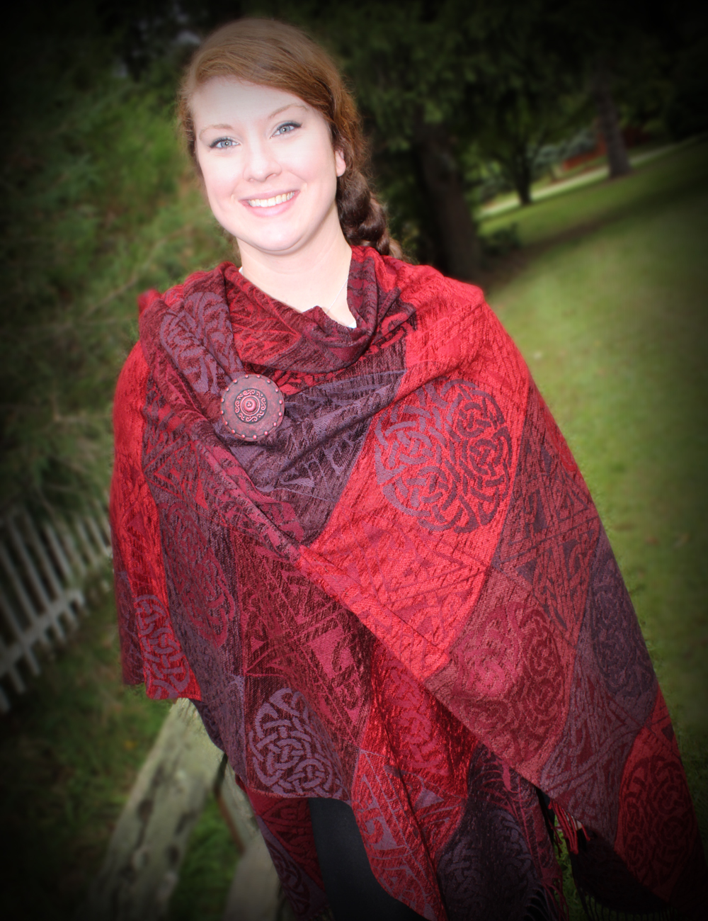 Celtic Ruana Chenille Wool Multiple Colors from Scotland eBay