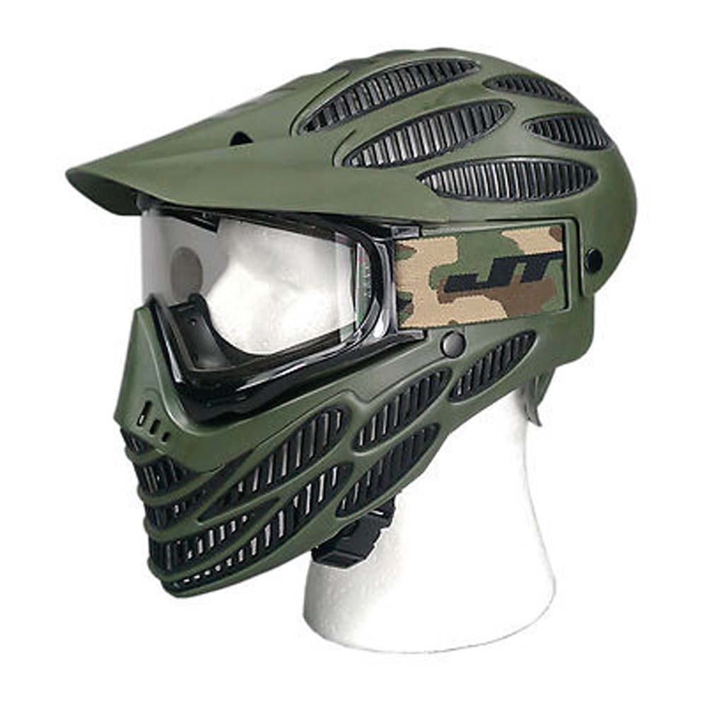 JT Flex 8 Headshield Olive Paintball Mask Full Coverage Thermal New eBay