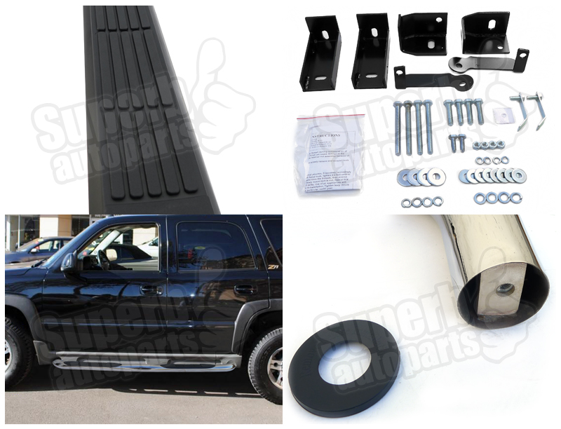 20002015 Chevy Tahoe Yukon 4dr 3" Side Step Bars Running Board Chrome Escalade eBay