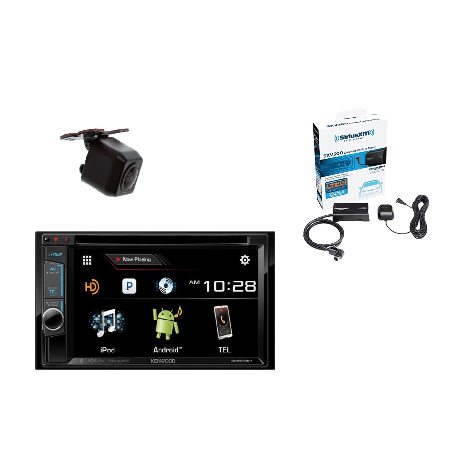 Kenwood DDX573BH In Dash 2Din 6.2" DVD Receiver + Backup Camera