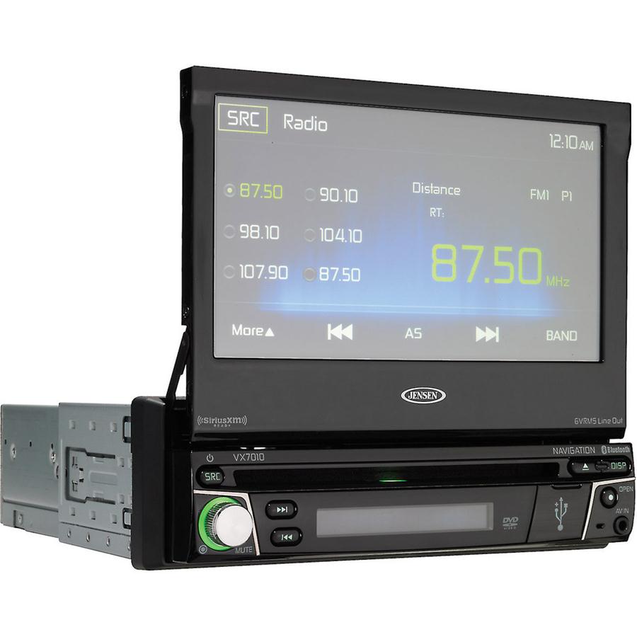 Jensen VX7010 7" Single Din Video Car Stereo Receiver with