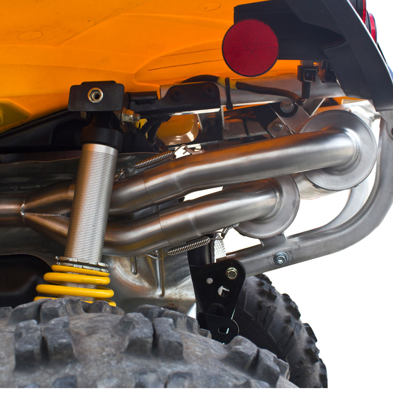 HMF CanAm Renegade 800 2012 2015 Dual Slip On Exhaust Muffler & UNI