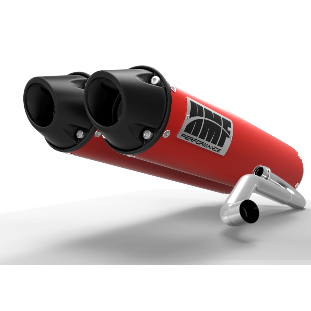 HMF POLARIS RZR XP 4 1000 2015 2017 Red/Blk Dual Full Exhaust Muffler