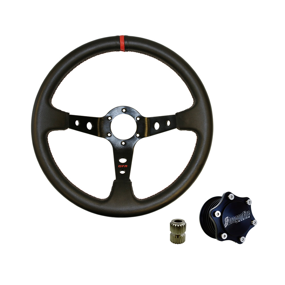 DragonFire Sport V Quick Release Steering Wheel Kit CanAm Maverick Max