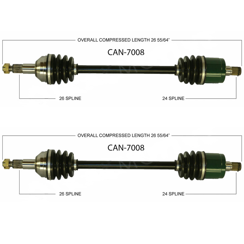 TrakMotive Axle CanAm BRP Commander 1000 XT 12 14 Rear Left & Right