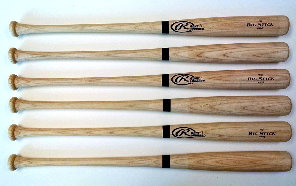 6 Pack RAWLINGS PRO141BRU 34" Pro T141 Ash Minor League Wood Baseball Bat