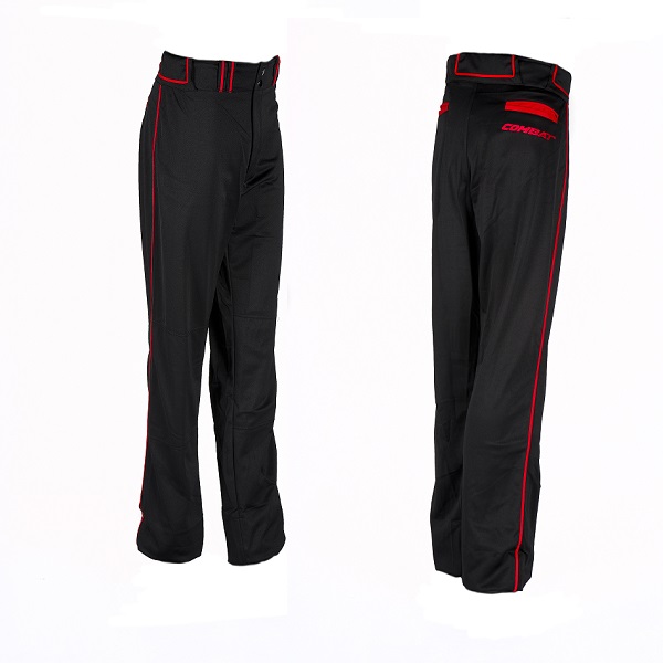 1Pair Combat Adult Small Black / Red Loose Fit Piped Pants Baseball & Softball eBay
