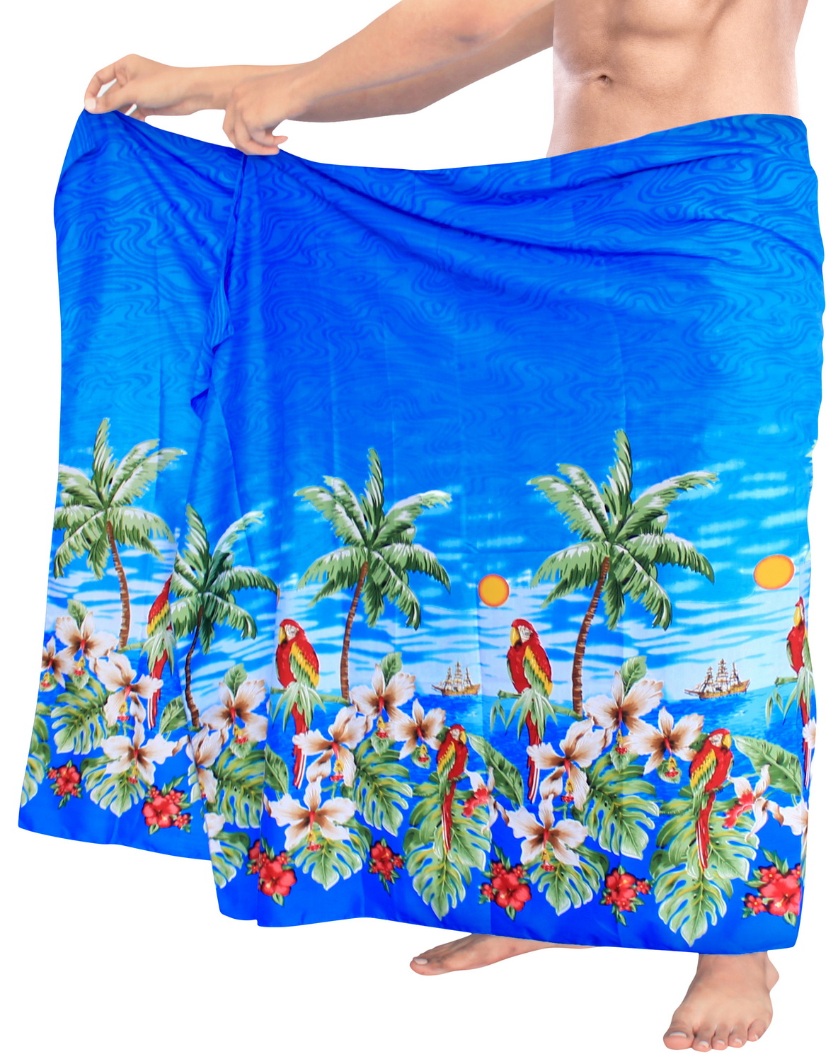 Beach Wear Mens Sarong Pareo Wrap Cover ups Bathing Suit Beach Towel
