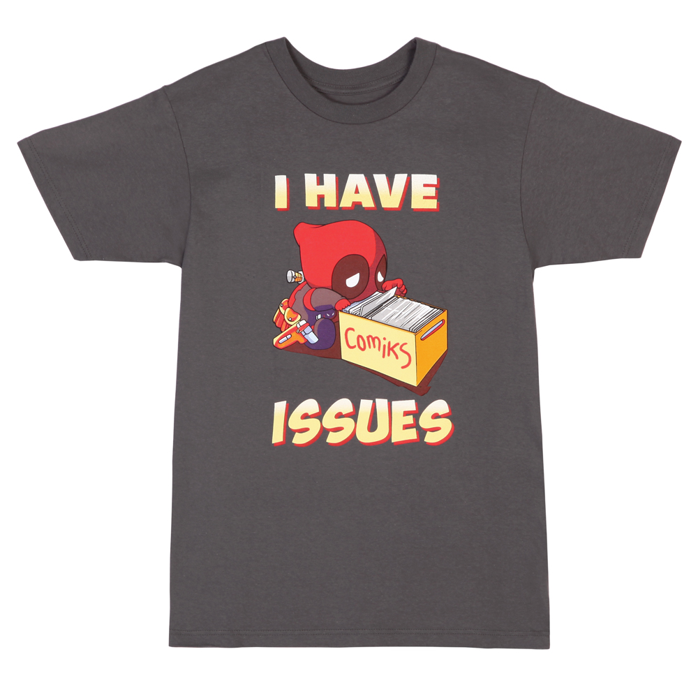 Deadpool I Have Issues Image Marvel Comics Licensed Adult Unisex TShirts