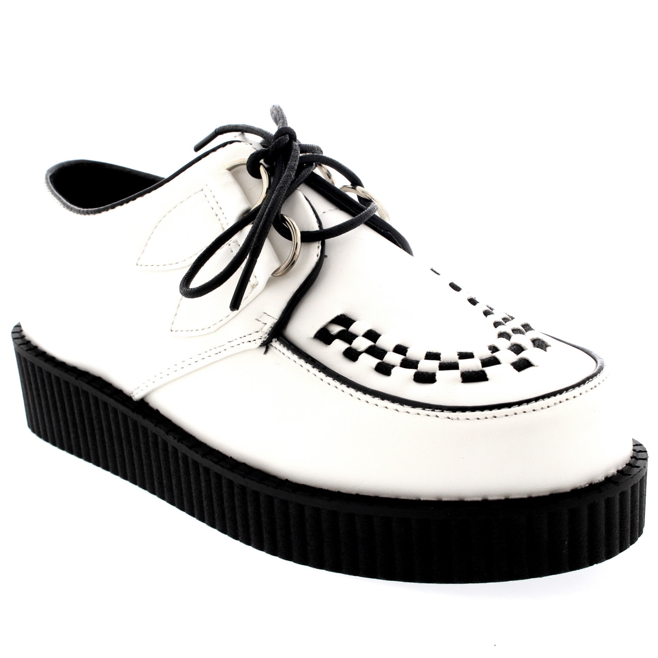 Womens Beetle Crushers Gothic Punk Retro Brothel Creeper Platform Shoes