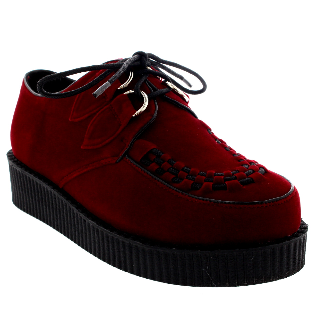 Womens Beetle Crushers Gothic Punk Retro Brothel Creeper Platform Shoes