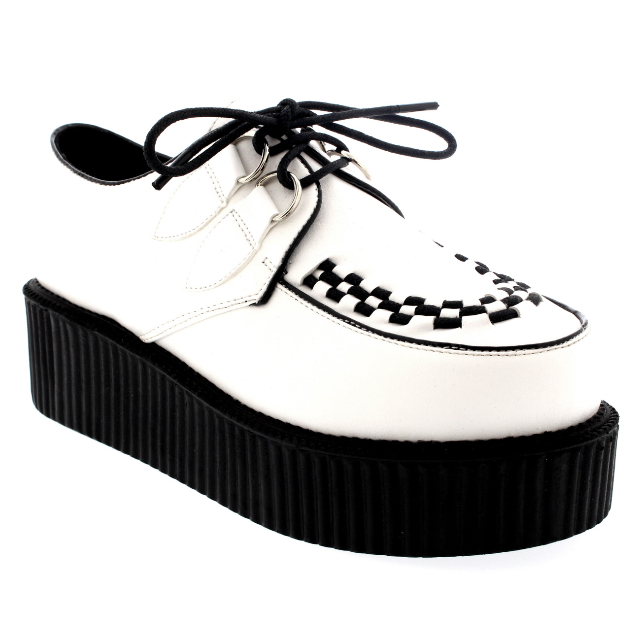 Womens Double Platform Retro Punk Festival Rock Brothel Creepers Shoes UK 39 eBay