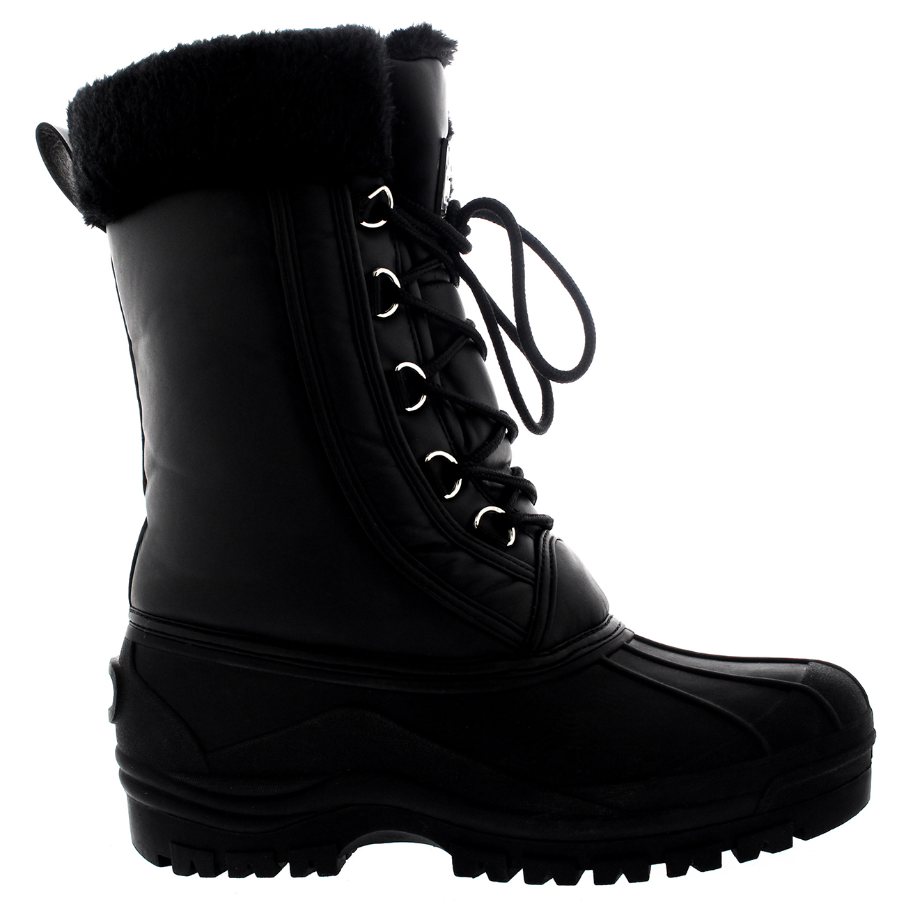 Womens Muck Fur Cuff Winter Walking Hiking Snow Waterproof Ankle Boot