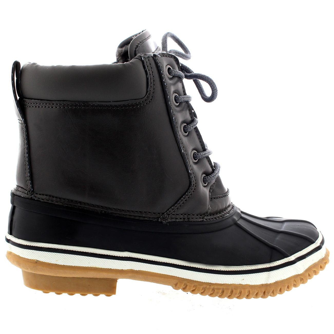 Womens Duck Bean Waterproof Winter Snow Rain Nylon Deep Tread Ankle