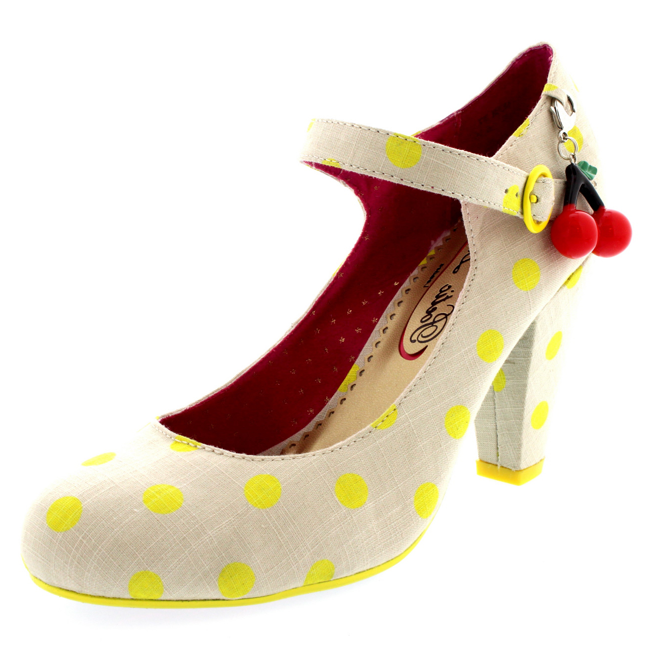 Womens Poetic Licence The Right Stripes Vintage High Heel Court Shoes