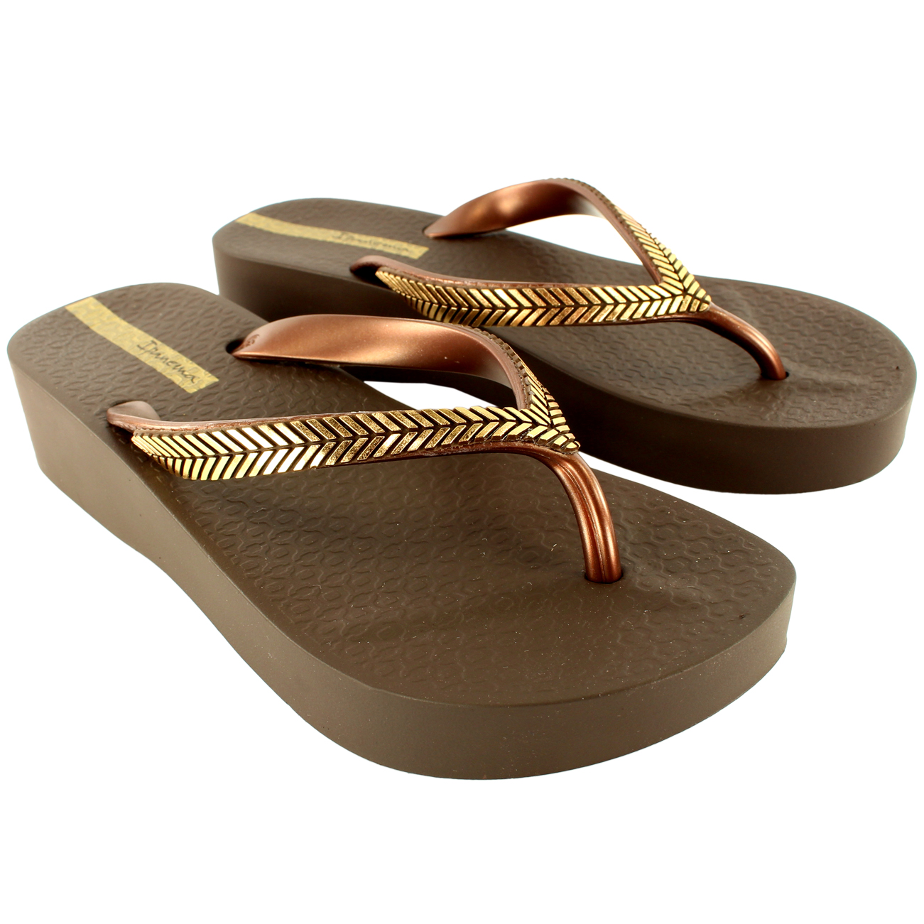 Womens iPanema Bella Wedge Slip On Summer Beach Holiday Flip Flop