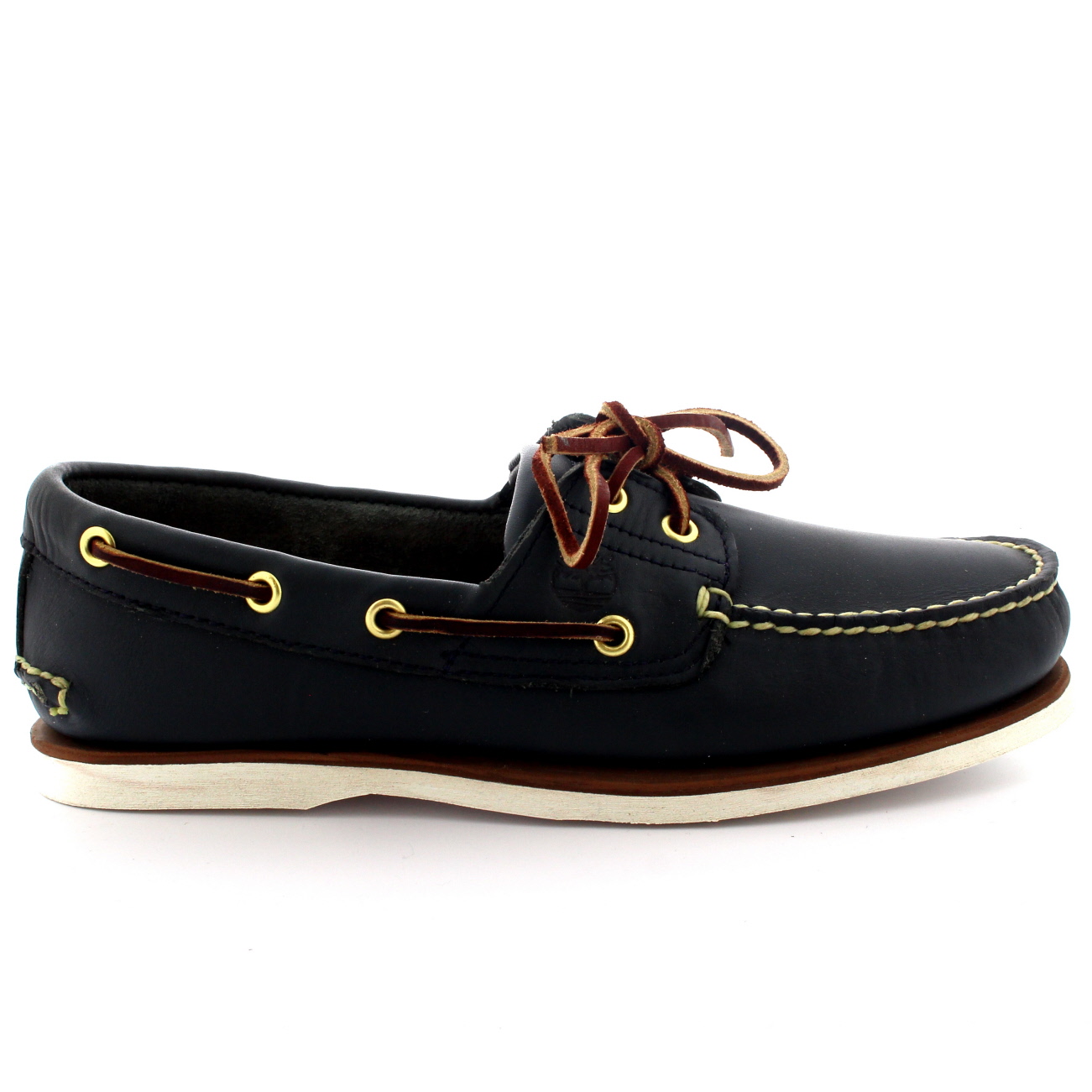 Mens Timberland Classic 2 Eye Boat Lace Up Smart Leather Deck Boat