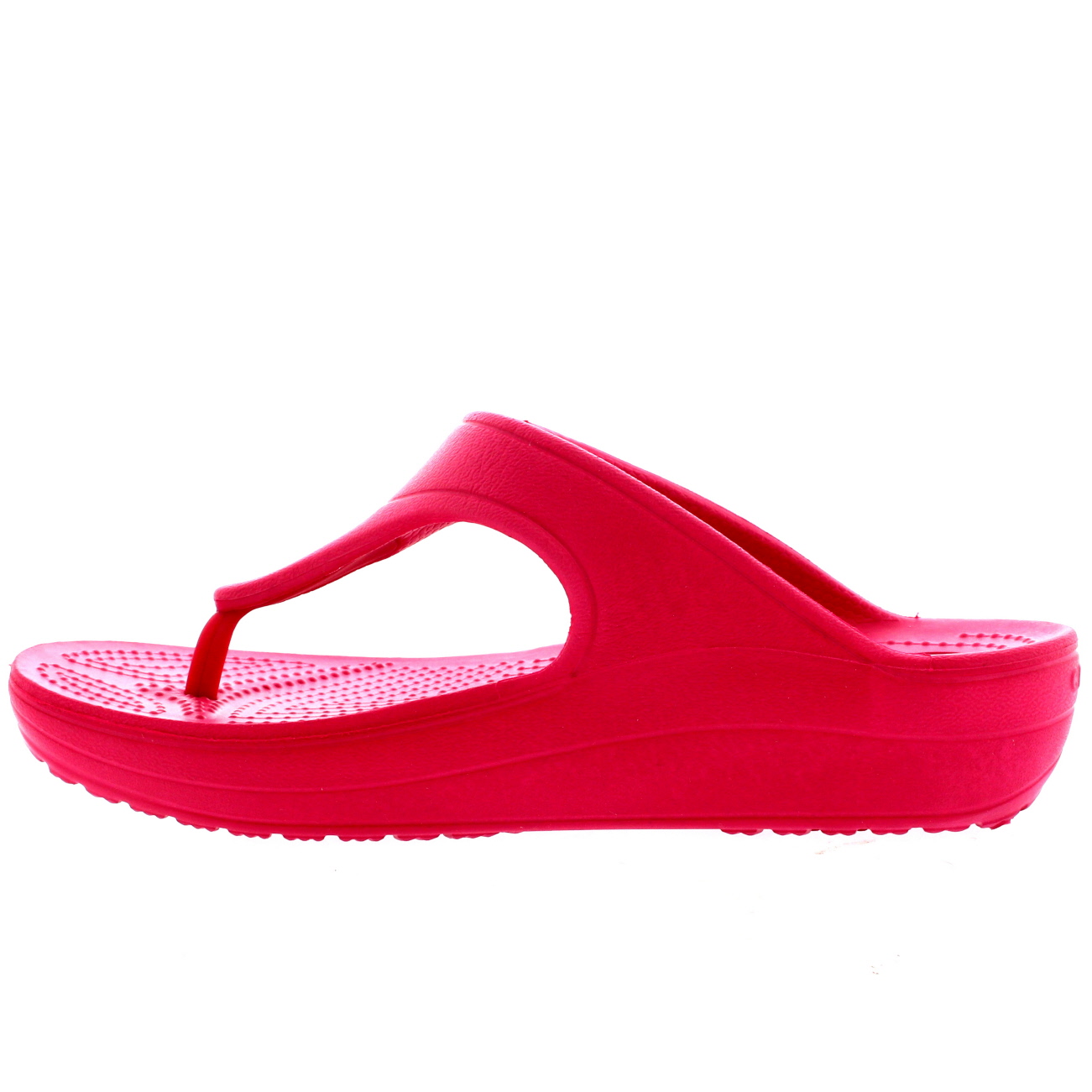 croc platform flip flops