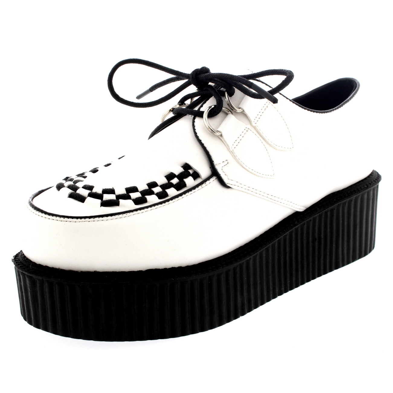 Ladies Double Platform Vintage Beetle Crushers Flatform Festival Shoes