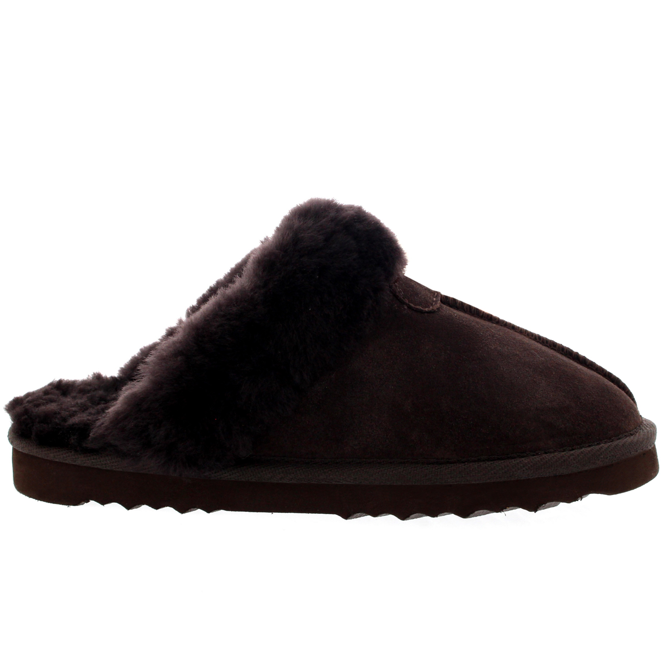 Ladies Genuin Suede Australian Sheepskin Fur Lined Winter Slippers All Sizes