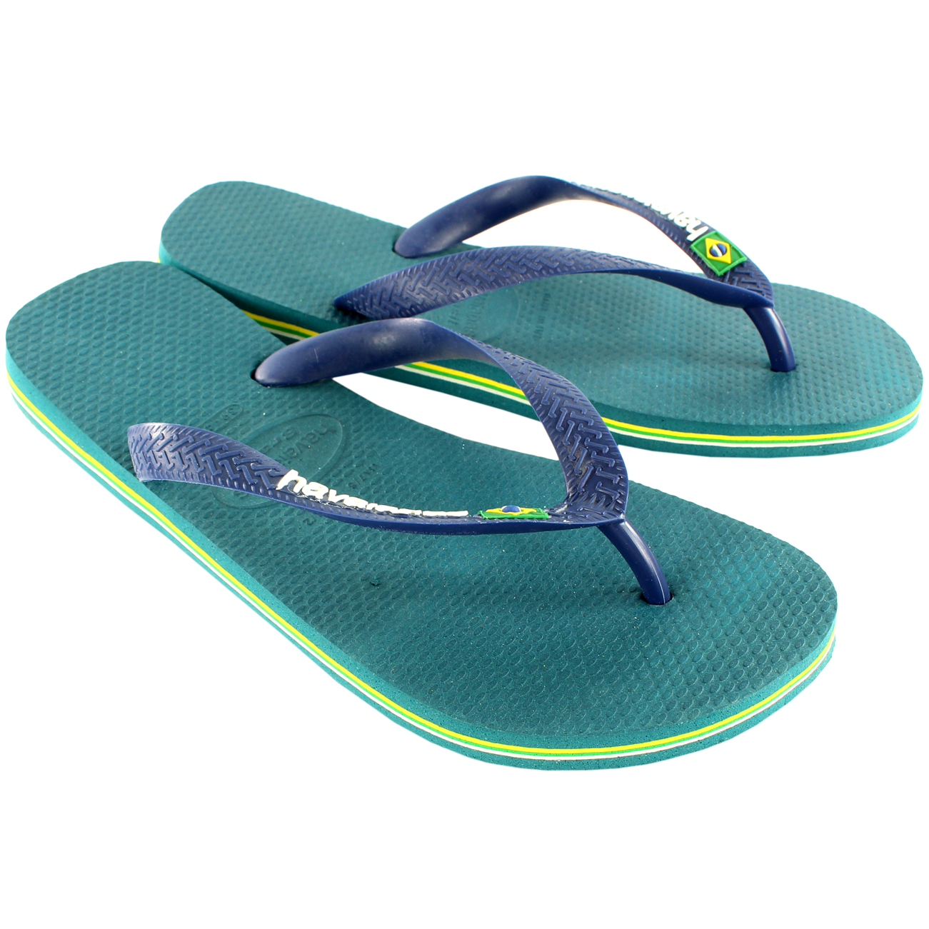 Mens Havaianas Brasil Logo Sandal Holiday Flip Flops Slip On Flats New All Sizes