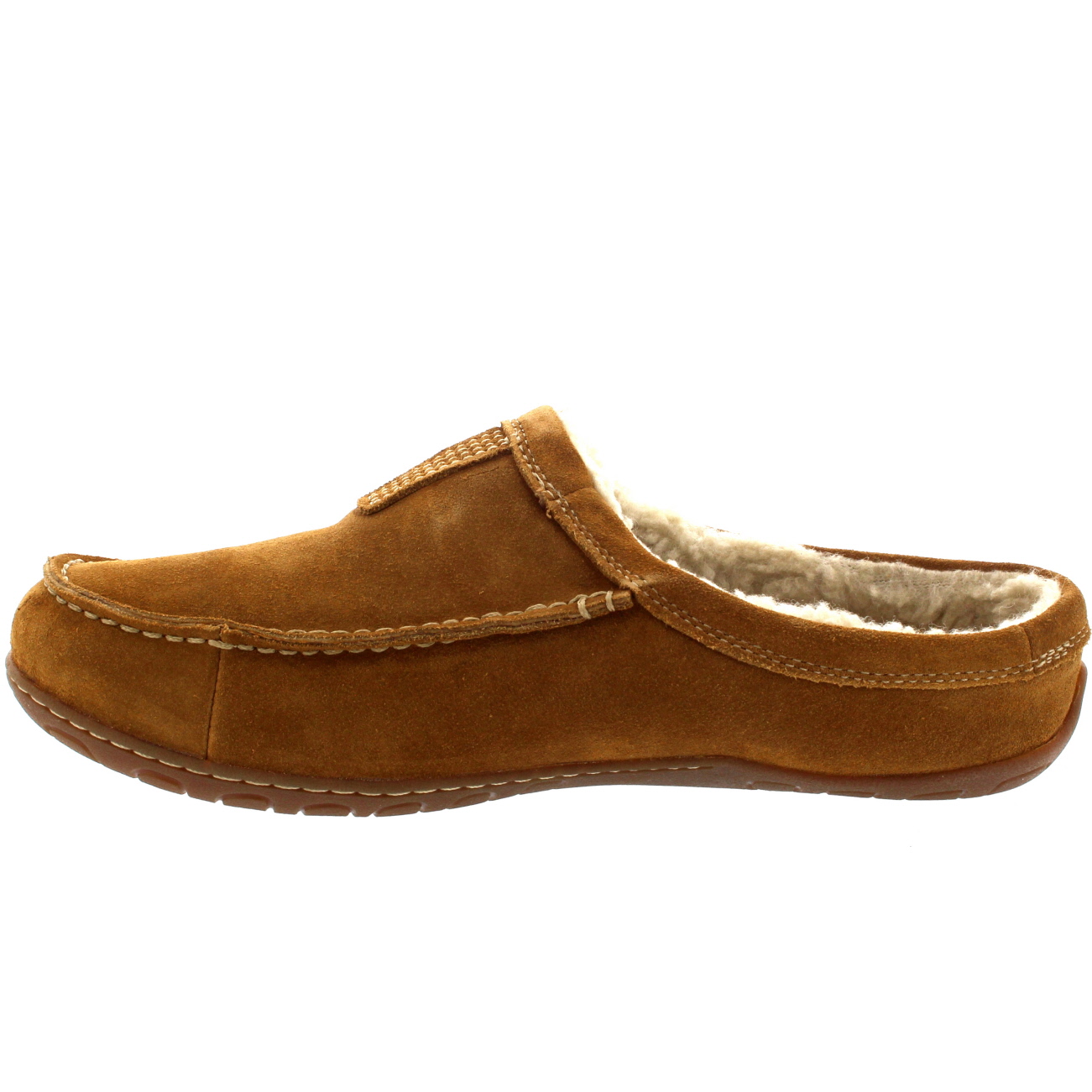 Homme Timberland Kick autour de mule en cuir fourrure Mules Hiver