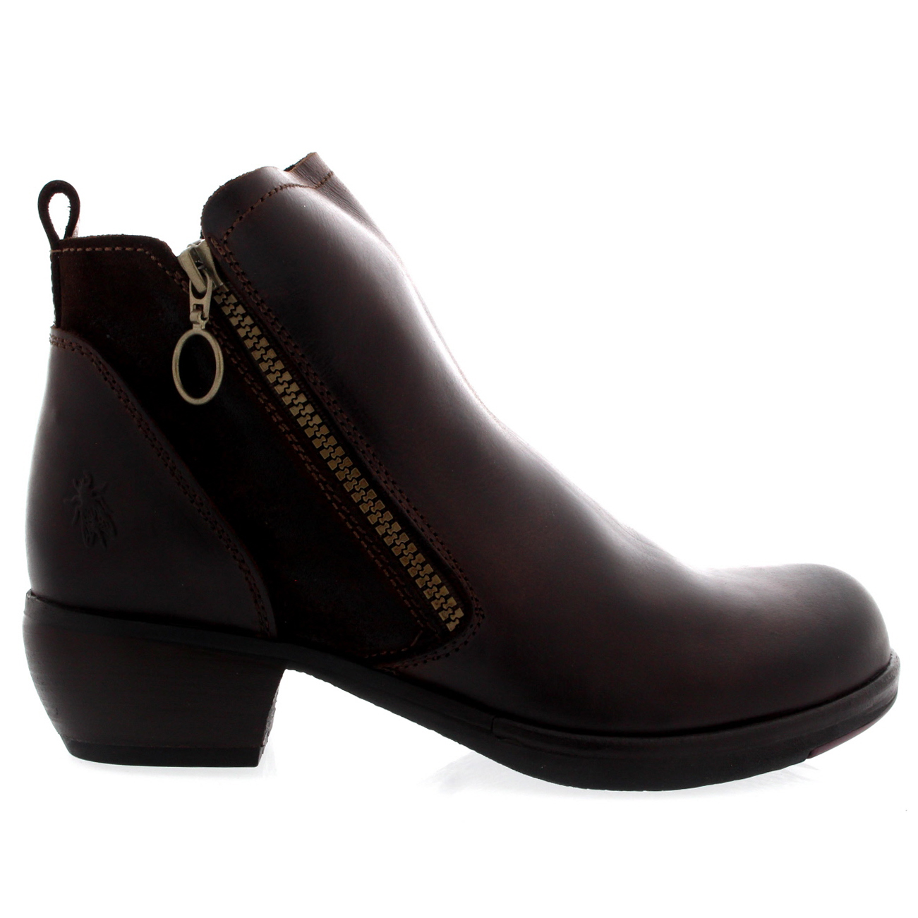 Damen Fly London Meli Rug Cowboy Flachem Absatz Western Stiefeletten EU 36-42