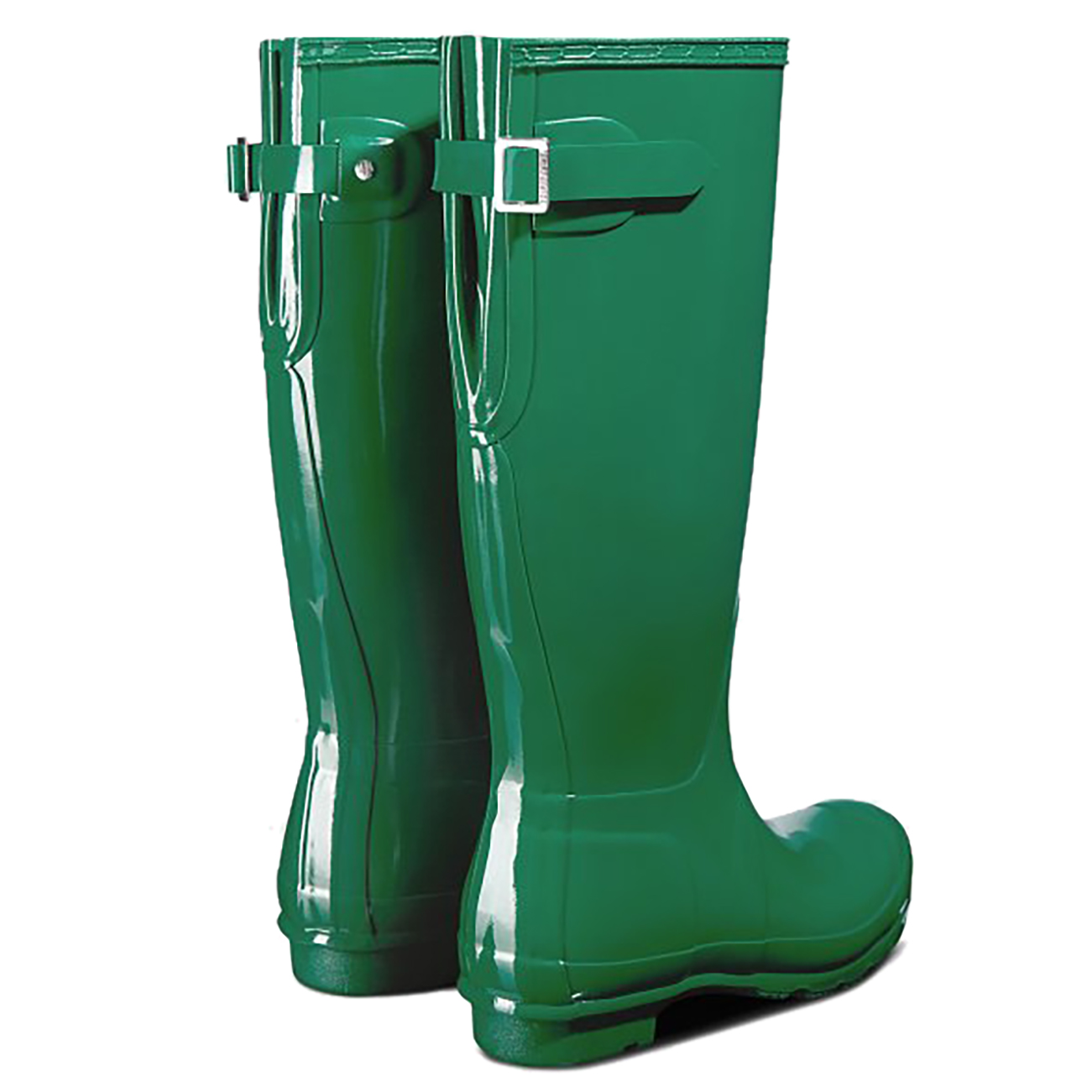 Damen Hunter Original Tall Einstellbar Gloss Wasserdicht Gummistiefel EU 36-43