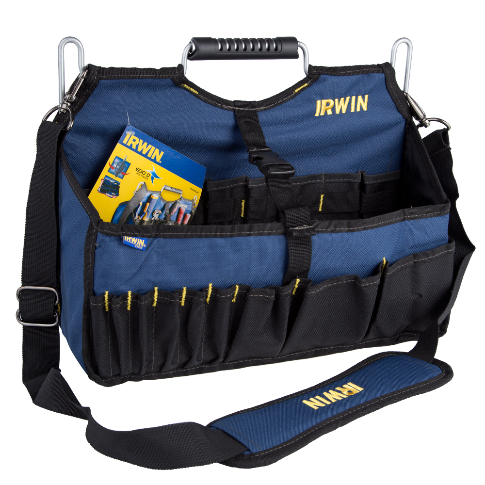 Irwin Pro Tool Polyester Open Storage Organiser Caddy Bag 13" x 16