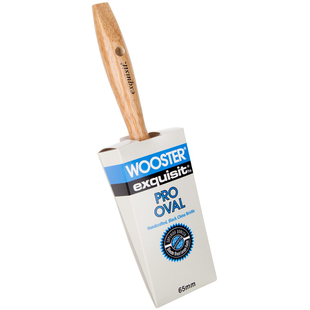 Wooster Exquisit Pro Oval Paint Brush Pure Synthetic Bristle