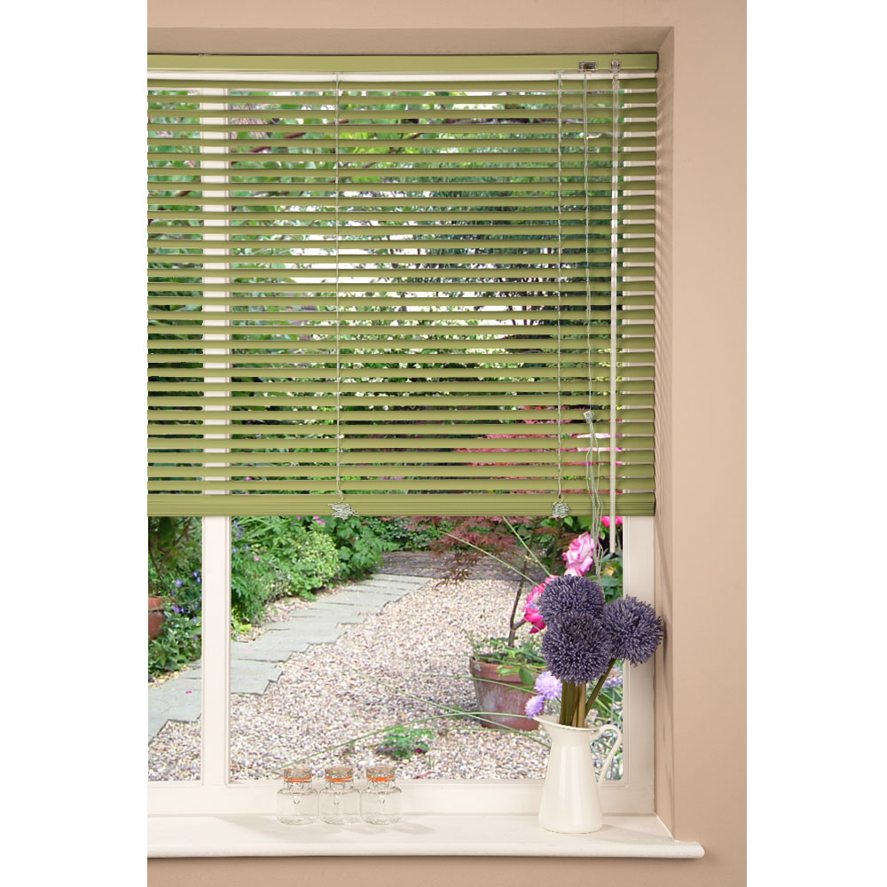Luxury Green Window Blinds Home/Office Aluminium 25mm