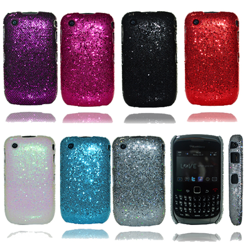 For BlackBerry Curve 8520/9300 Jewelled/Bling Sparkle Glitter Case/Cover
