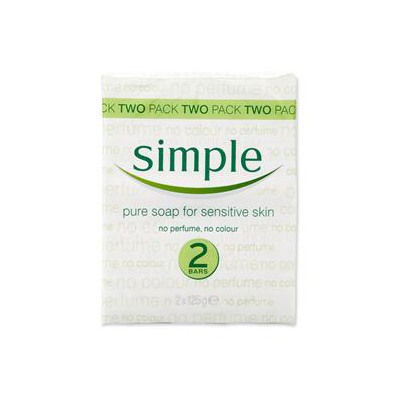 SIMPLE TWIN PACK SOAP 2X125MG