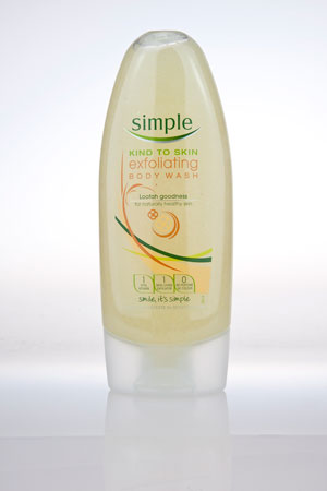 SIMPLE exfoliating body wash 250ML