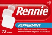 RENNIE tablets   peppermint 72