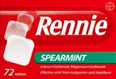 RENNIE tablets   spearmint 72