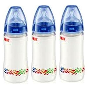 NUK First Choice 300ml Bottle 3pk Silicon Teat