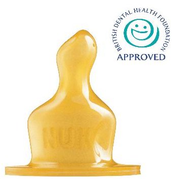 NUK First Choice Latex Teat Size 1 Medium Hole