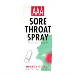 A.A.A. sore throat spray 1.5mg