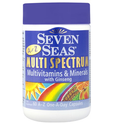 Seven Seas A-Z Multi Spectrum With Ginseng 60 Capsules