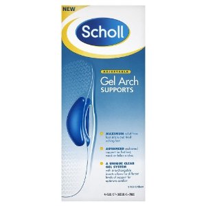 Scholl Appliances Gel Arch Supports Adjustable Size 4-5