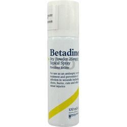 BETADINE dry powder spray