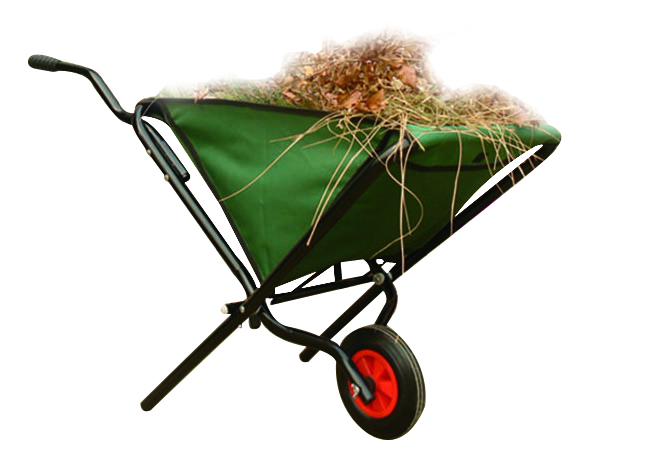 LIGHTWEIGHT FOLDING GARDEN WHEELBARROW FOLDAWAY GREEN