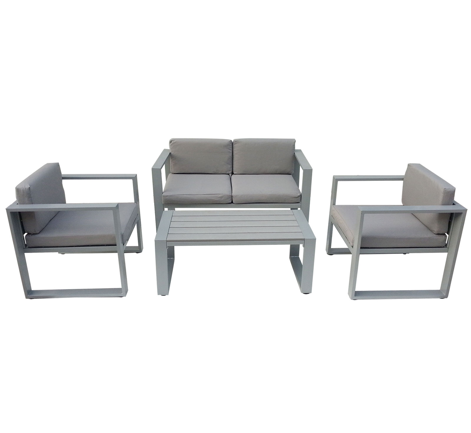 Aluminium Garden Furniture Lounge Set Dining Set Table Sofa and 2
