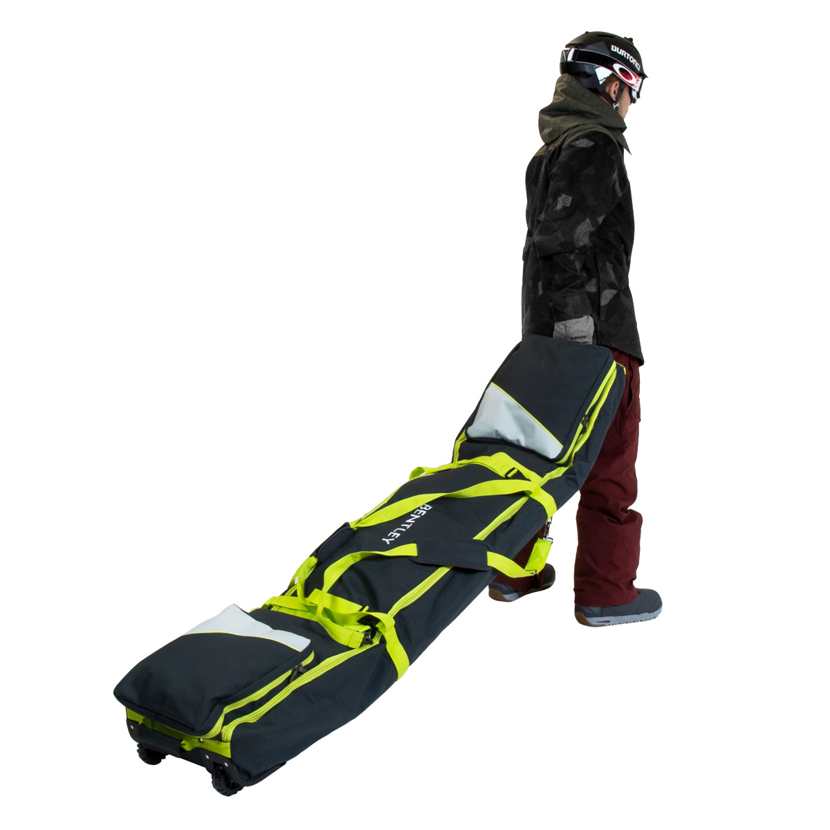 Blau oder Rosa /& Schwarz kariert Bentley Snowboardtasche mit Rollen