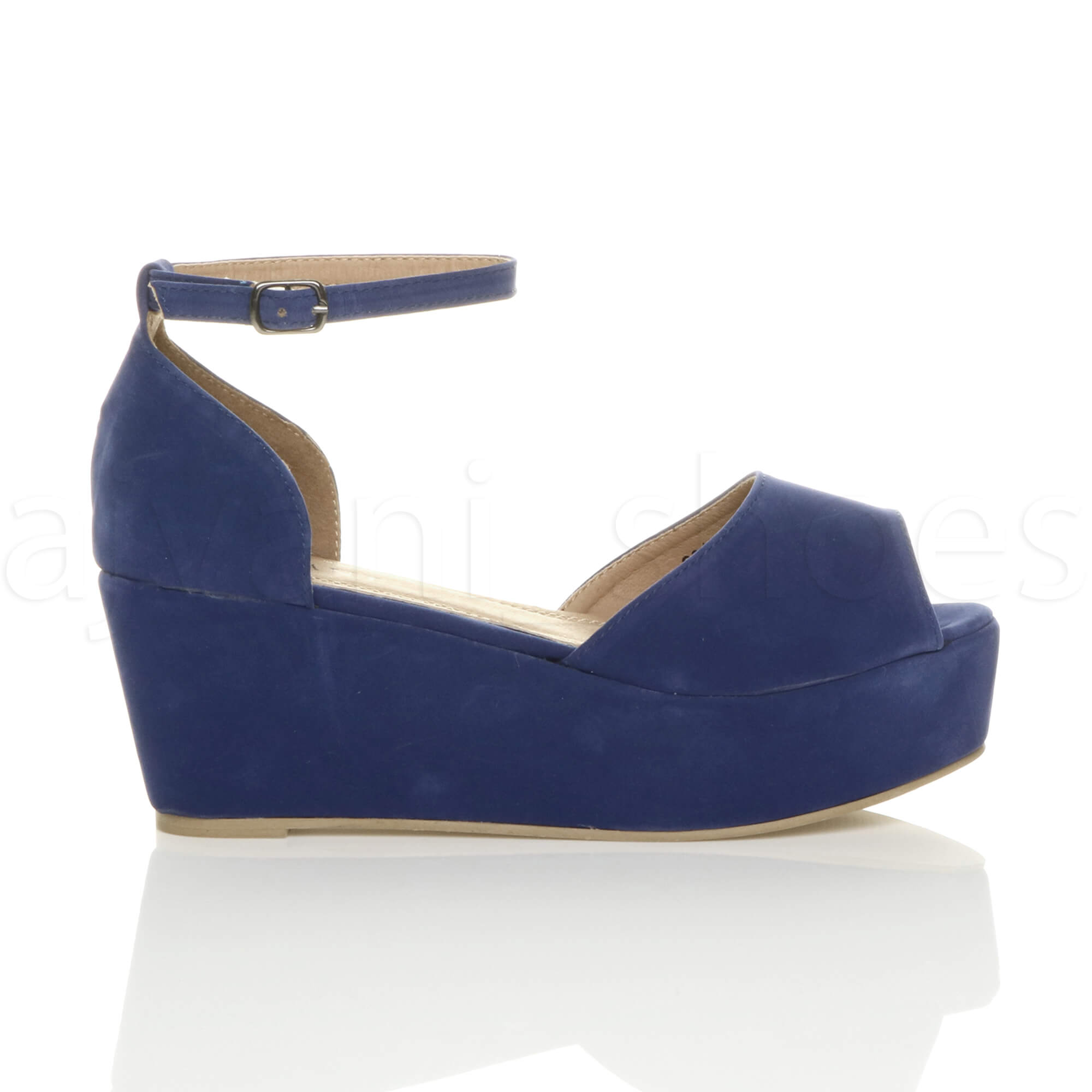 WOMENS LADIES LOW MID HEEL BLOCK WEDGE PLATFORM FLATFORM SANDALS SHOES