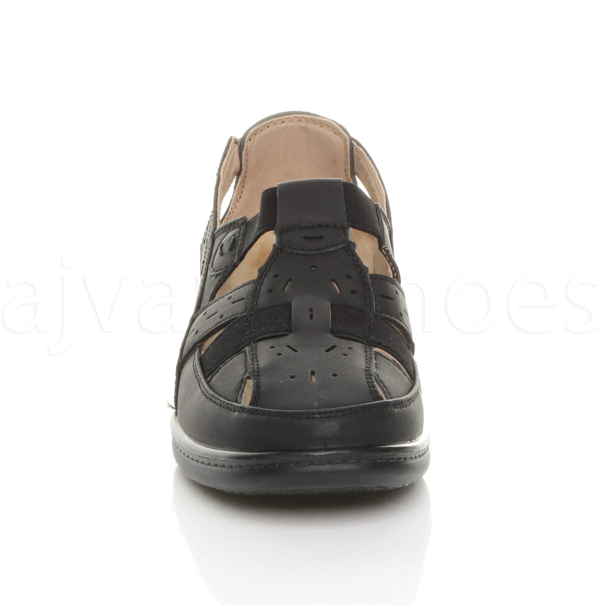 WOMENS LADIES LOW HEEL LIGHTWEIGHT ELASTIC COMFORT CASUAL WALKING SHOES SIZE